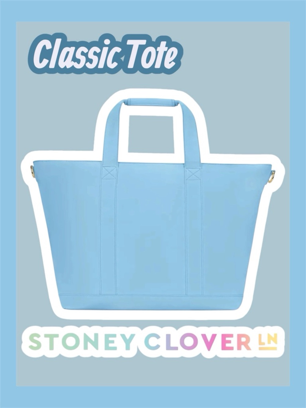 NWT Stoney Clover Lane Classic Tote in Periwinkle